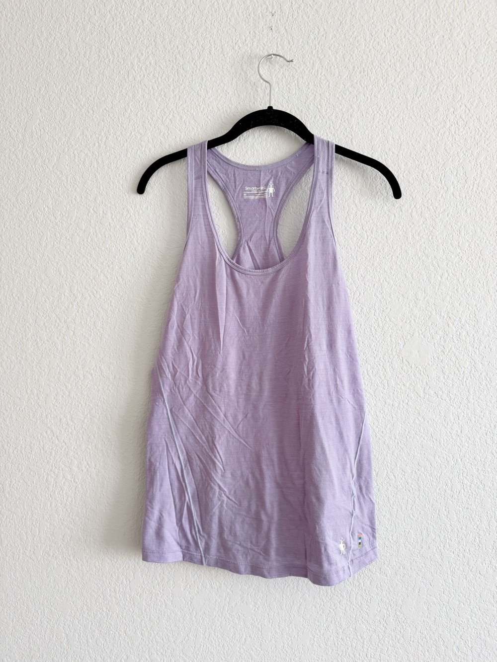 Smartwool Merino Sport Racerback Tank Top Womens Medium Purple Outdoor Hiking